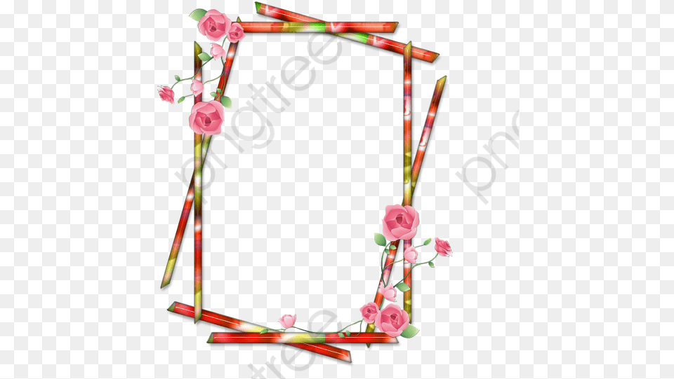 Frame Clipart Cute Cute Clipart Frame, Flower, Plant, Rose, Flower Arrangement Free Transparent Png