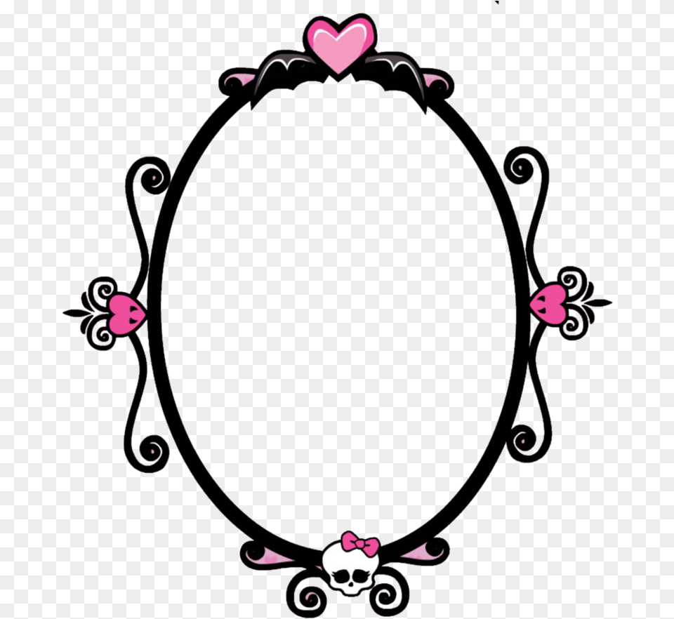 Frame Clipart Monster Monster High Cinderella, Oval Free Png