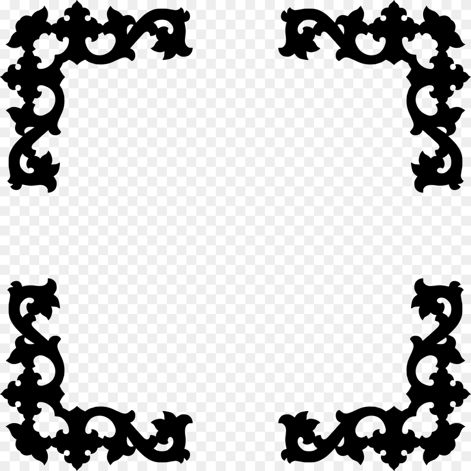 Frame Clipart Silhouette, Gray Free Png Download