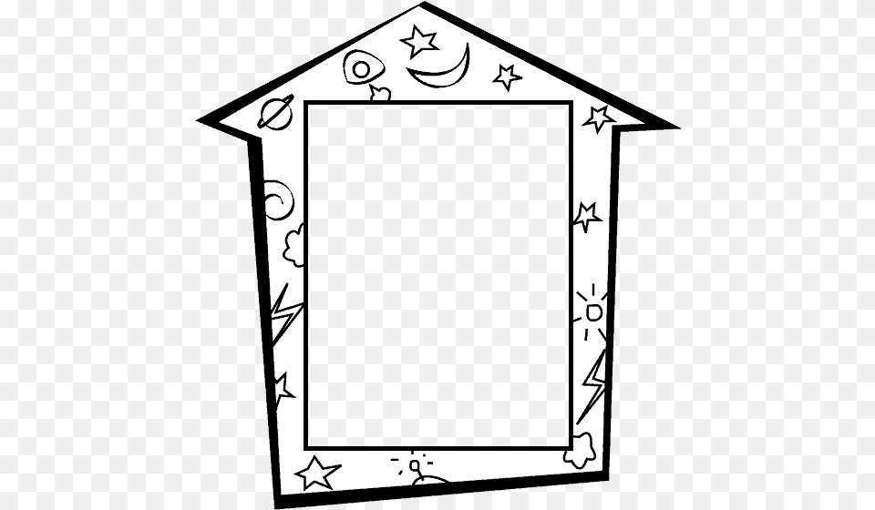 Frame Colouring Pages, Mirror Png Image