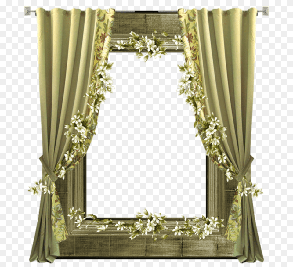Frame Curtain Transparent, Flower, Flower Arrangement, Plant Png Image