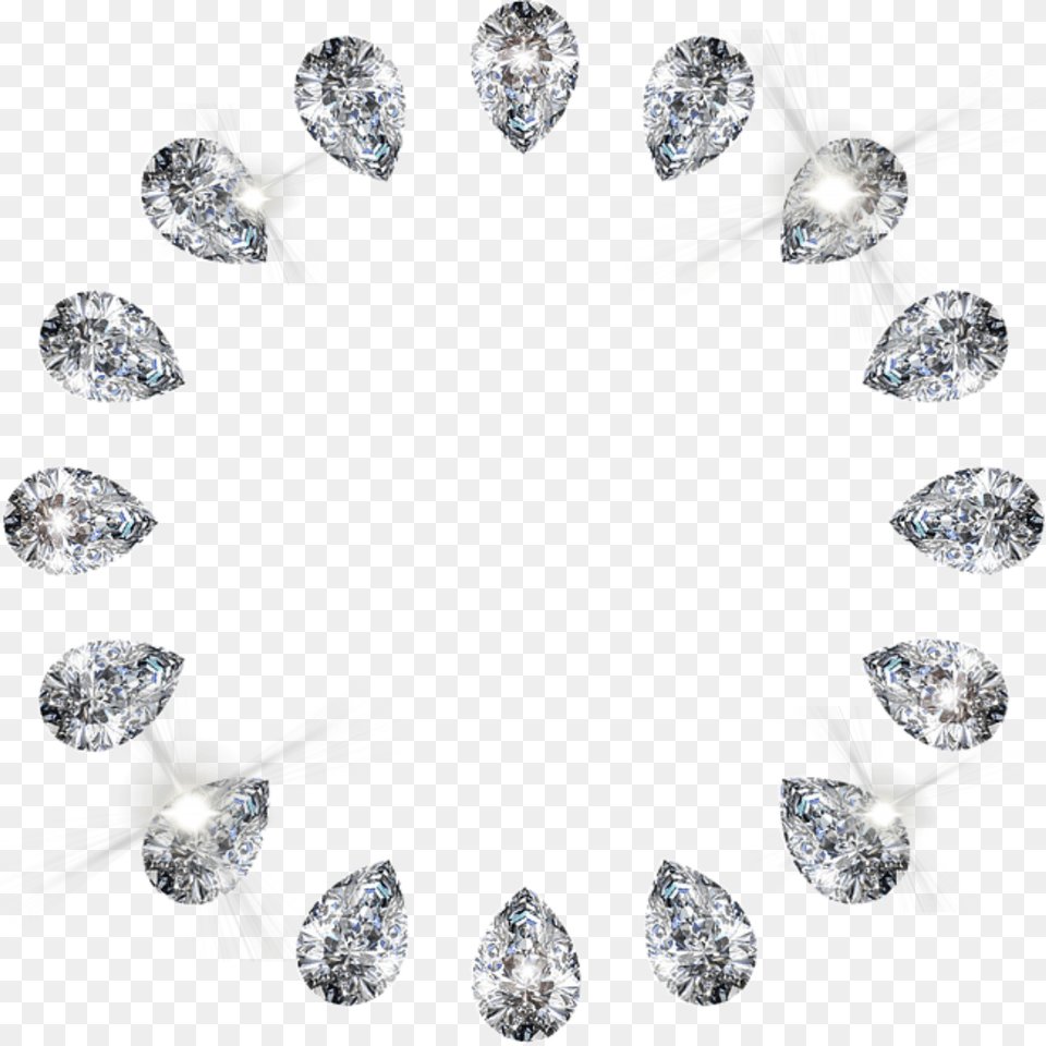 Frame Diamond Rhinestone Border Diamonds Circle Frame, Accessories, Earring, Gemstone, Jewelry Free Png Download
