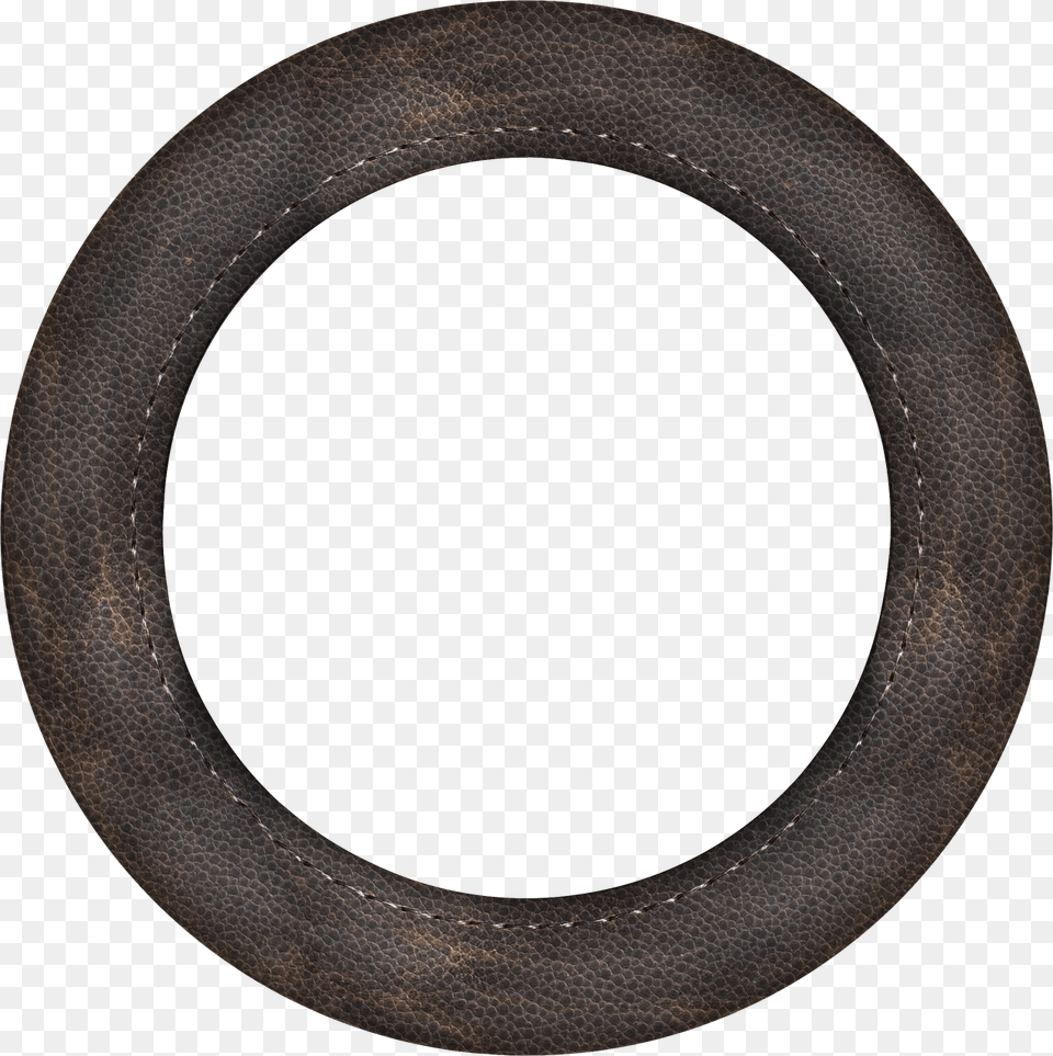Frame Empty Leather Circle, Disk Png Image