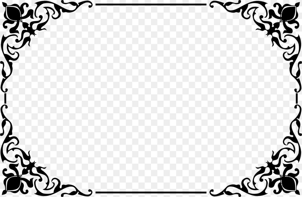Frame For Microsoft Office, Gray Free Png