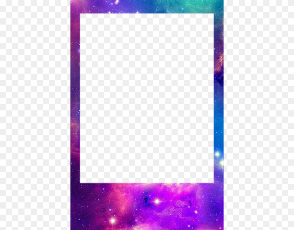 Frame Galaxy And Polaroid Image Polaroid Frame Galaxy, Astronomy, Outer Space, Nebula, Purple Free Png