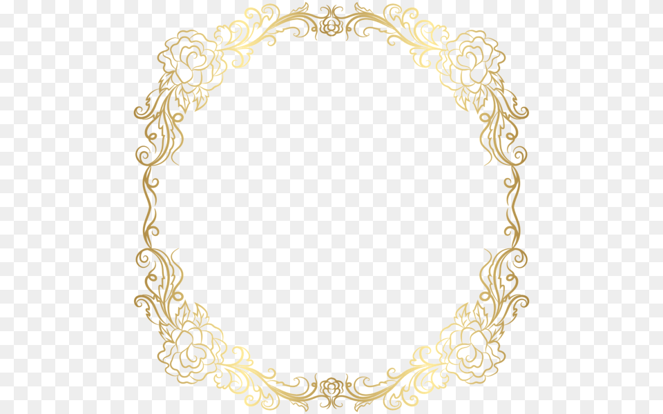 Frame Gold Filigree Border, Oval, Blackboard Free Transparent Png