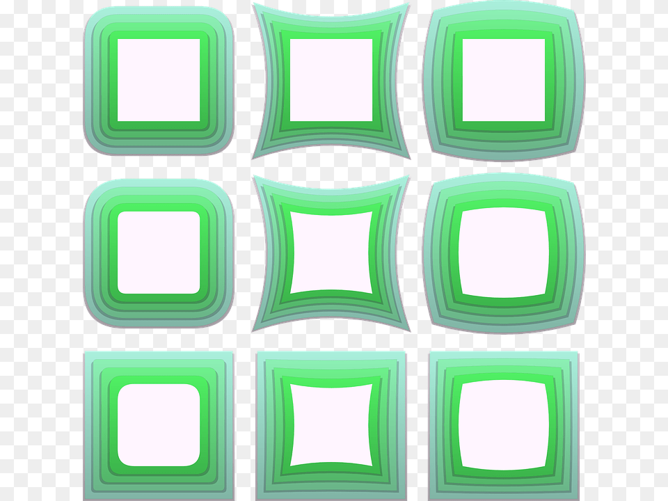 Frame Green Border Decoration Isolated Design, Cushion, Home Decor, Electronics, Screen Free Transparent Png