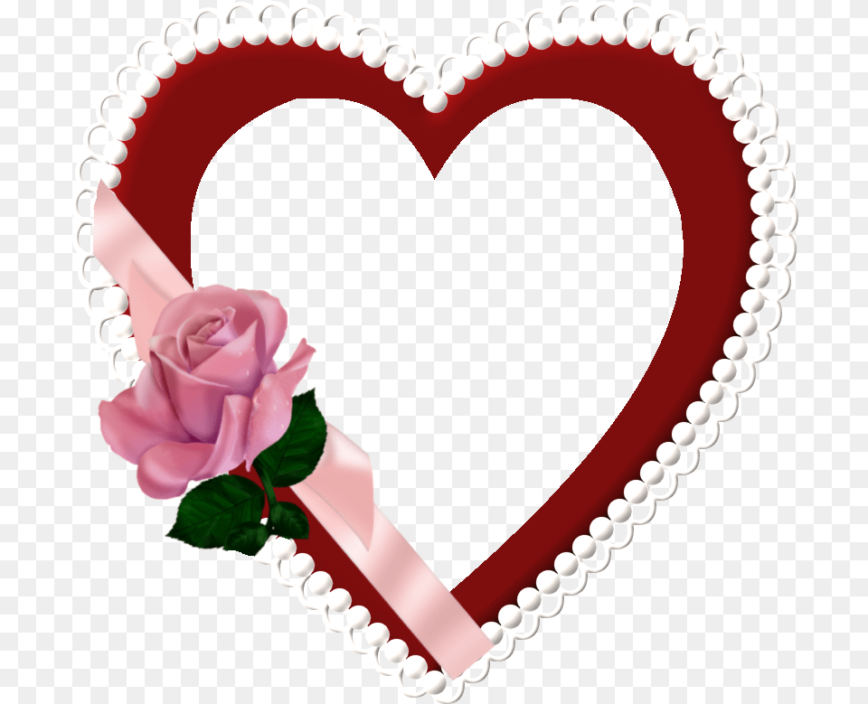 Frame Heart Marco De Corazon En Image Heart Frame, Flower, Plant, Rose, Accessories Free Transparent Png
