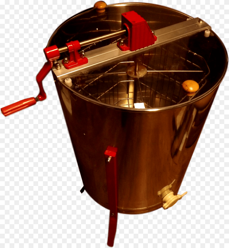 Frame Honey Extractor With Stainless Steel Cage And Deep Fryer, Device, Bucket Png