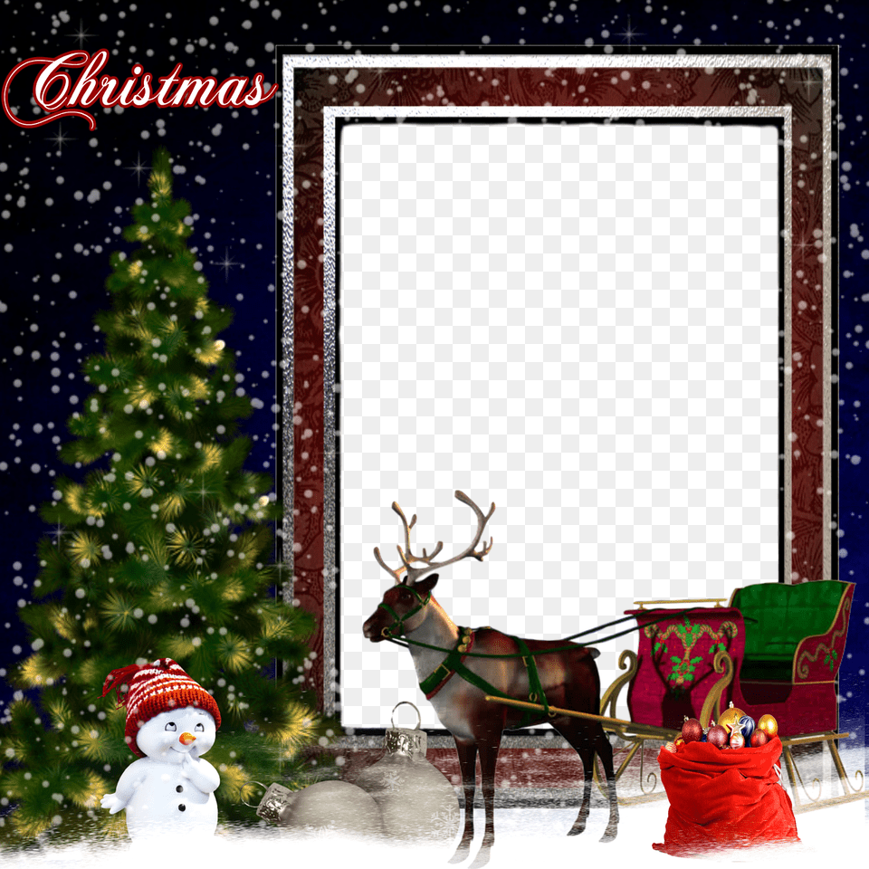 Frame Isolatedfree Pictures Take Note Designs Snowflake Photo Card, Outdoors, Nature, Winter, Snowman Free Transparent Png