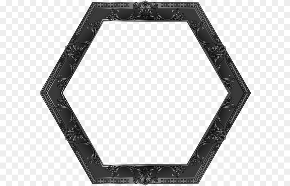 Frame Marco Hexagon Hexagono Hexgono Border Illustration, Blackboard, Accessories Png