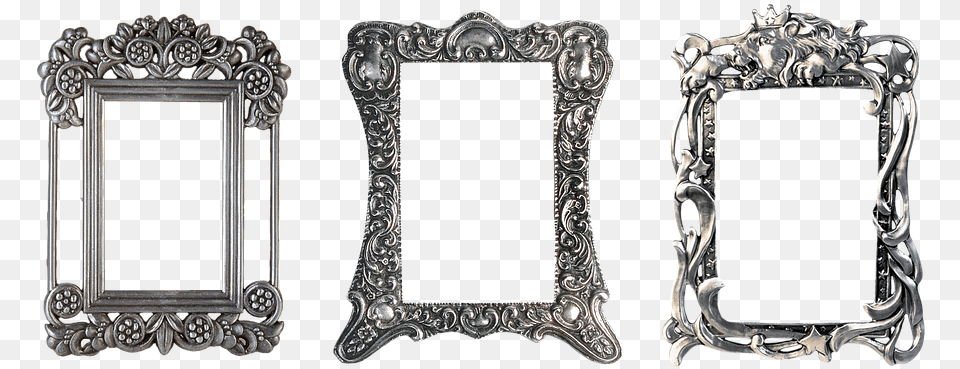 Frame Metal Decorative Photo On Pixabay Gold Picture Frame, Mirror Free Png Download