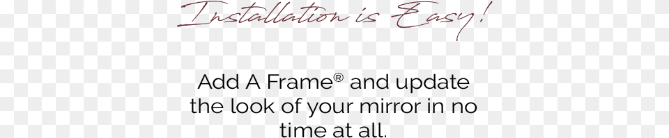 Frame My Mirror Handwriting, Text, Blackboard Free Png Download