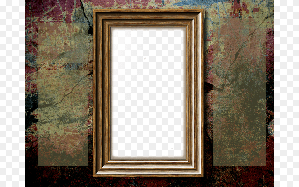 Frame On Cracked Wall Picture Frame, Photo Frame Png