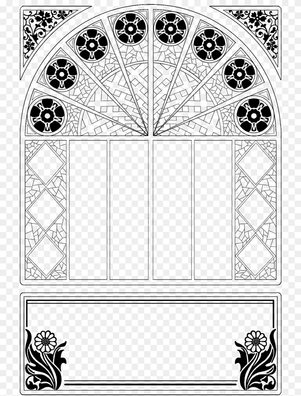 Frame Ornament Decorative Photo Stained Glass Frame Transparent Background, Formal Wear, Accessories, Tie, Silhouette Free Png