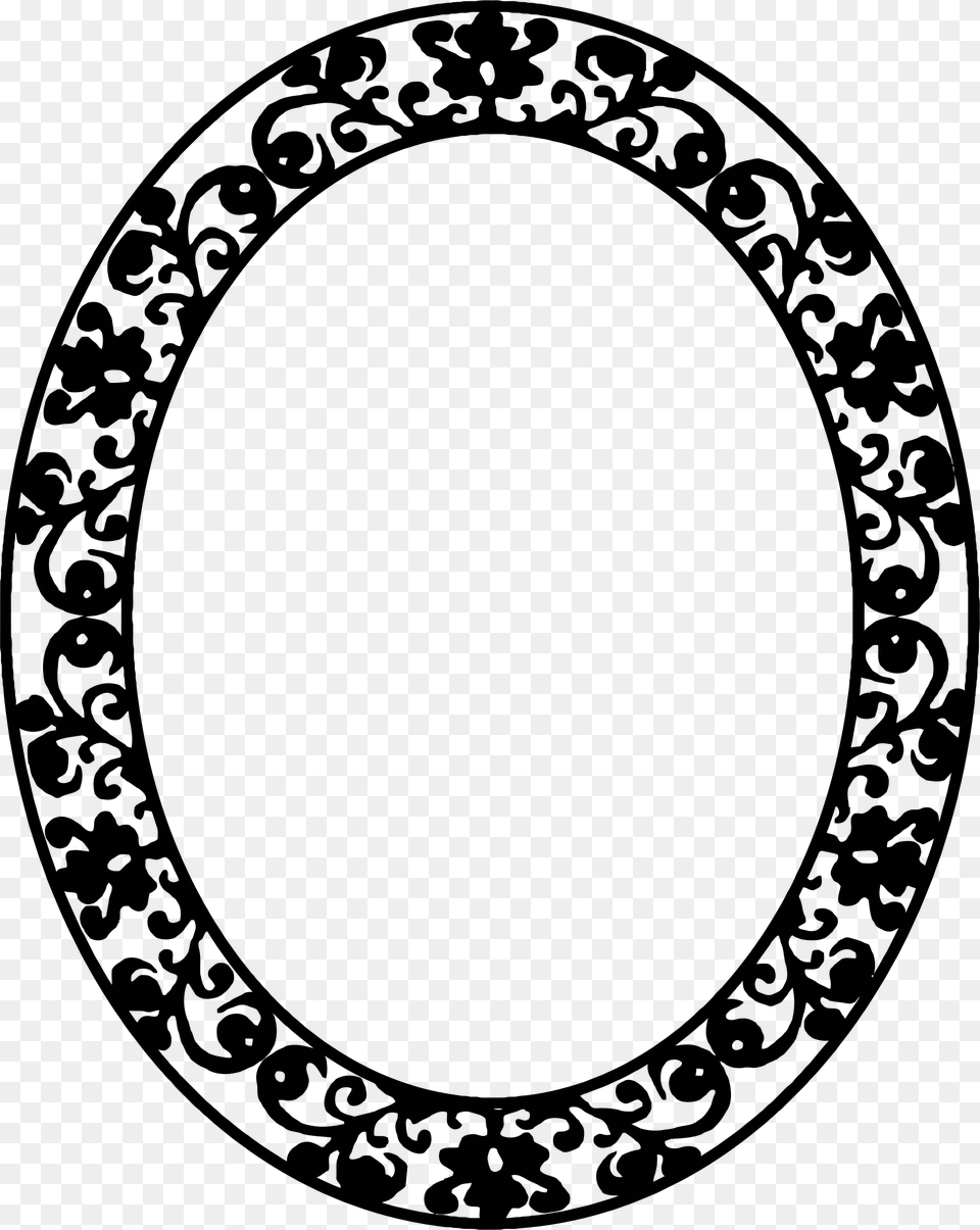 Frame Oval Black And White, Home Decor, Rug, Pattern Free Png