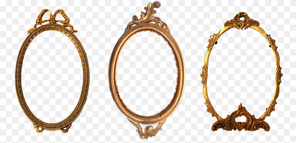 Frame Oval Carved Oval Gold Frame, Bronze, Photography, Accessories, Jewelry Free Png