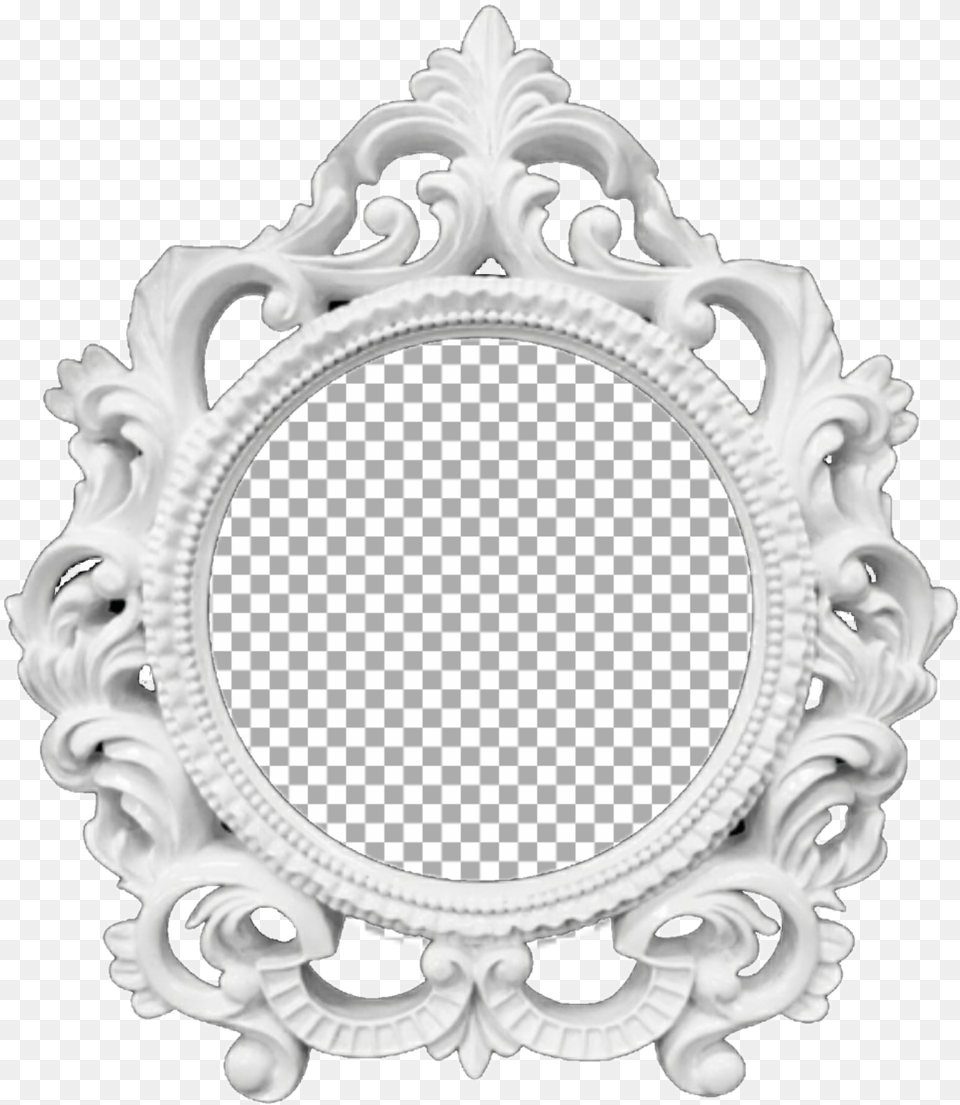 Frame Overlay Aesthetic Mirror Picture Frame, Oval Free Png Download