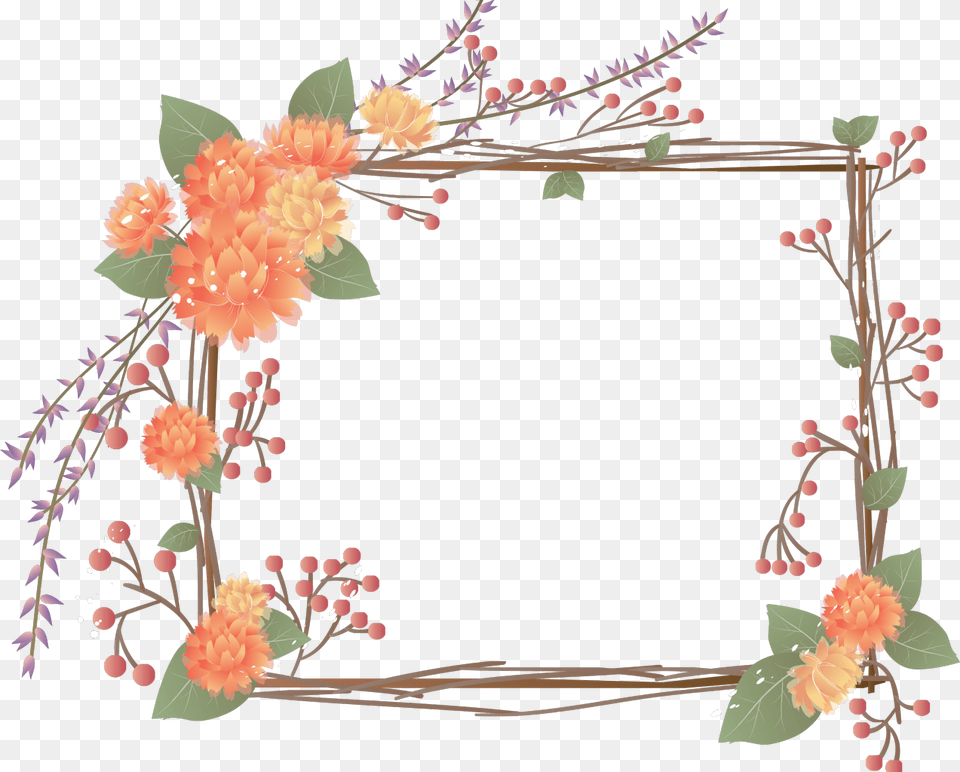 Frame Pattern Flower, Dahlia, Plant, Art, Floral Design Png