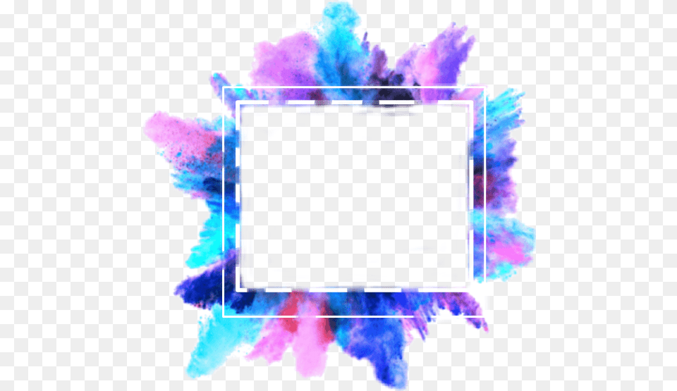 Frame Picture Pictureframe Smoke Smokeeffect Colorful Color Splash Explosion, Accessories, Gemstone, Jewelry, Crystal Free Png Download