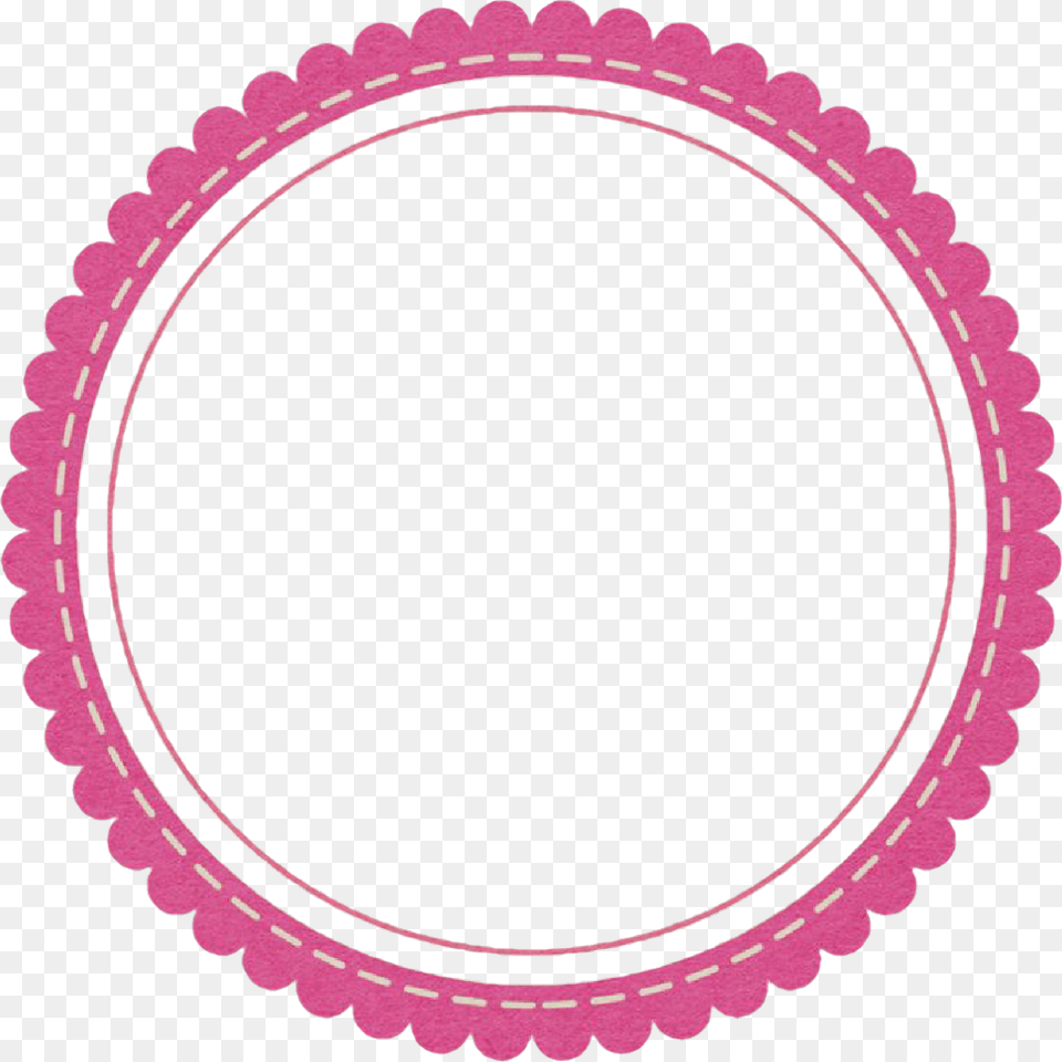 Frame Pinkframe Pink Label Etikett Roundframe Mille Et Un Cupcake, Oval Free Png Download