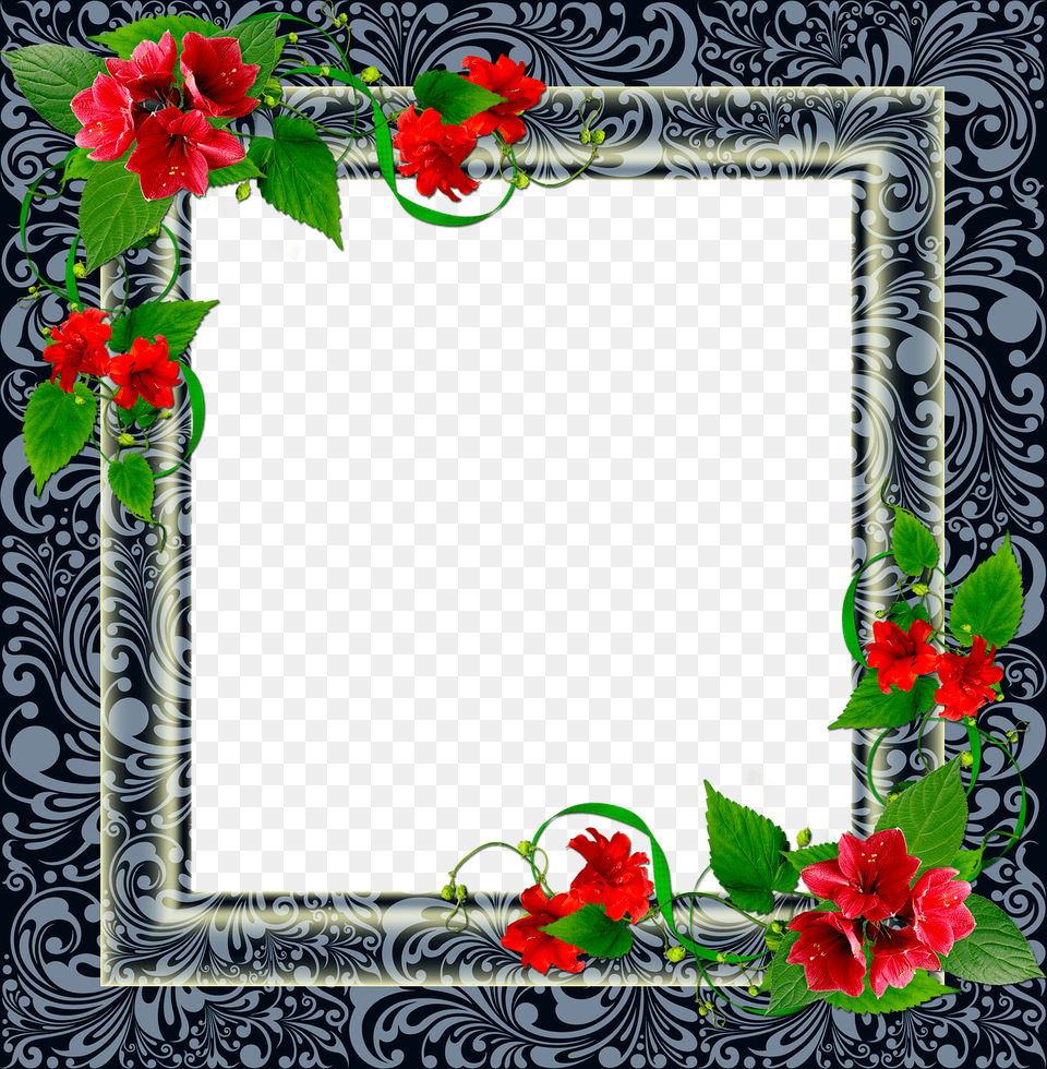 Frame Pngframe Photoframe Floralframe Texturefree Magnet Our Lives Centered On Jesus Christ, Flower, Geranium, Plant, Art Free Transparent Png