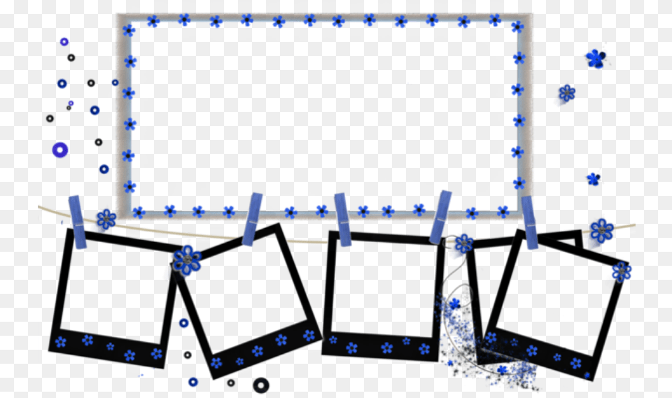 Frame Polaroid Photo Frames Borders Hanging Stars Polaroid Long Photo Frames Free Png Download