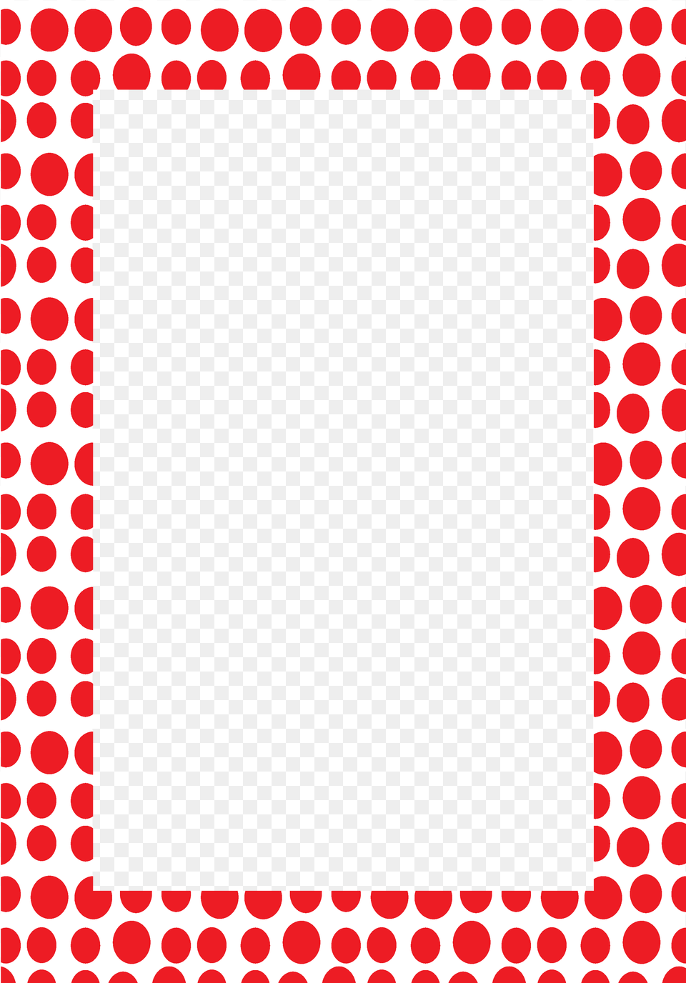 Frame Red Dots Red, Pattern, Polka Dot, Blackboard Png Image