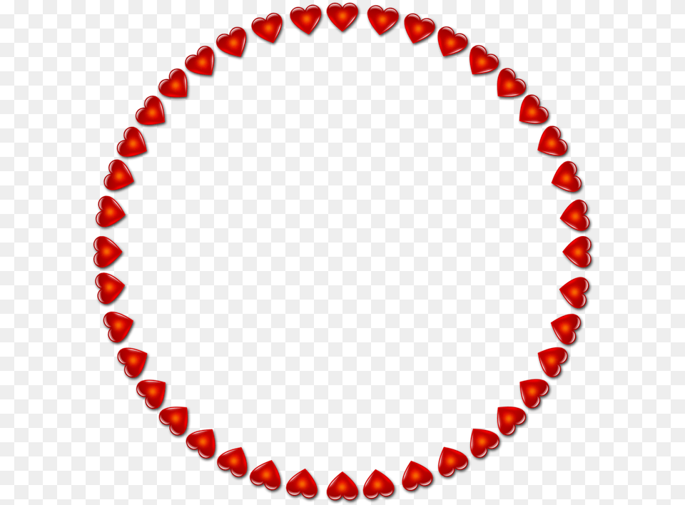 Frame Round Heart District Red Isolated Love And Peace Symbols, Accessories, Jewelry, Necklace, Gemstone Free Png