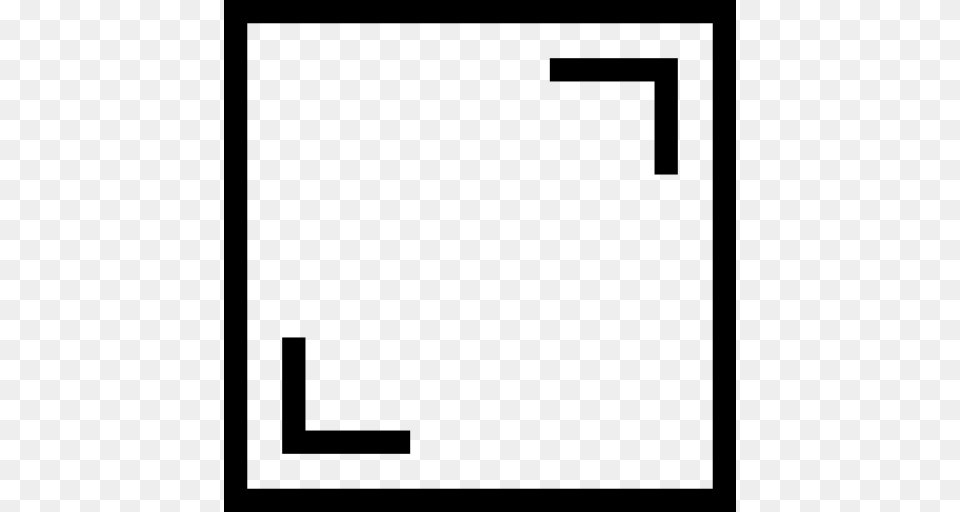 Frame Square Button Symbol Of Interface For Images Icon, Gray Png Image