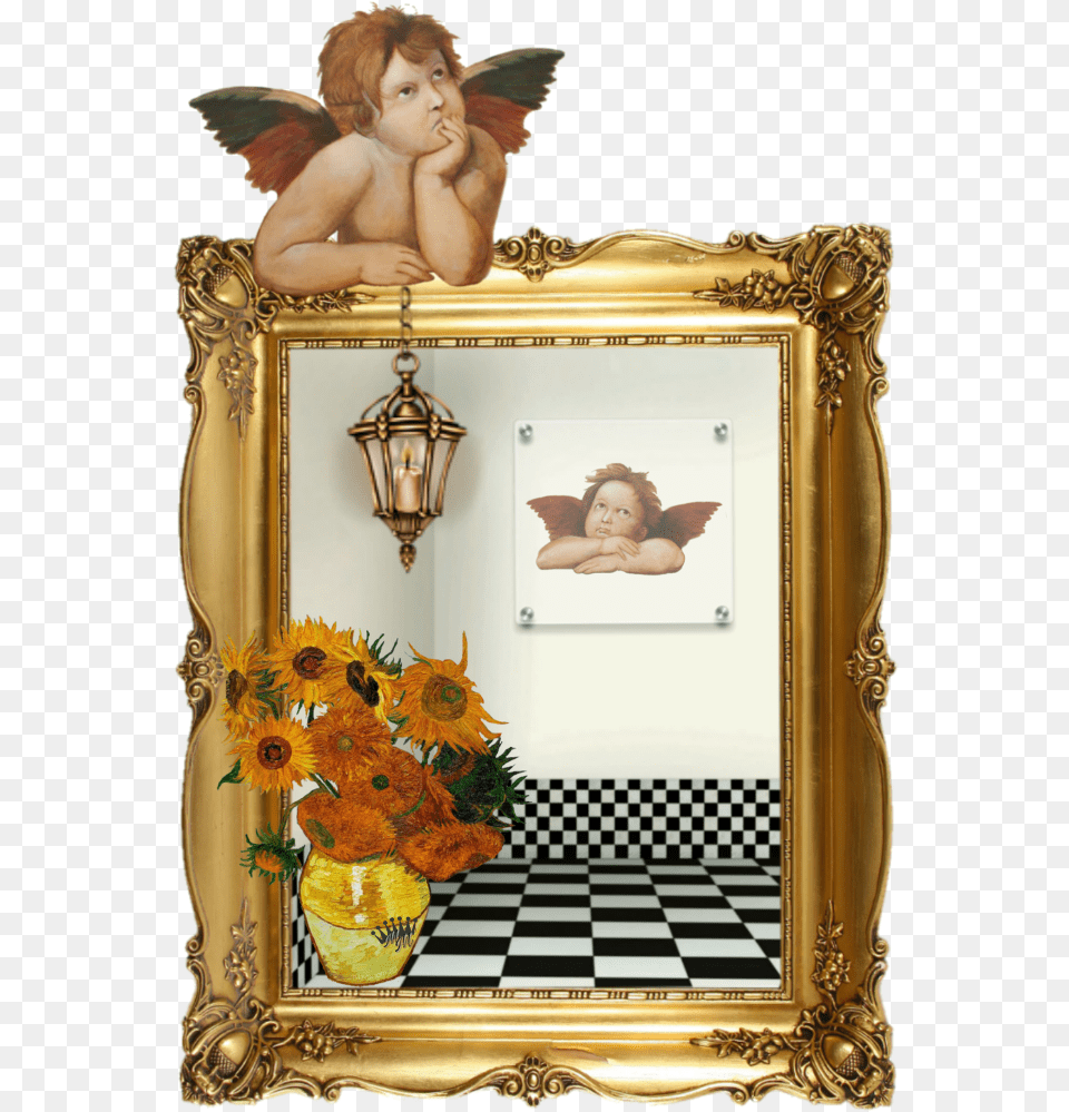 Frame Vase Angel Ircfineartfridayr Fairy, Plant, Flower Bouquet, Flower Arrangement, Flower Free Png Download
