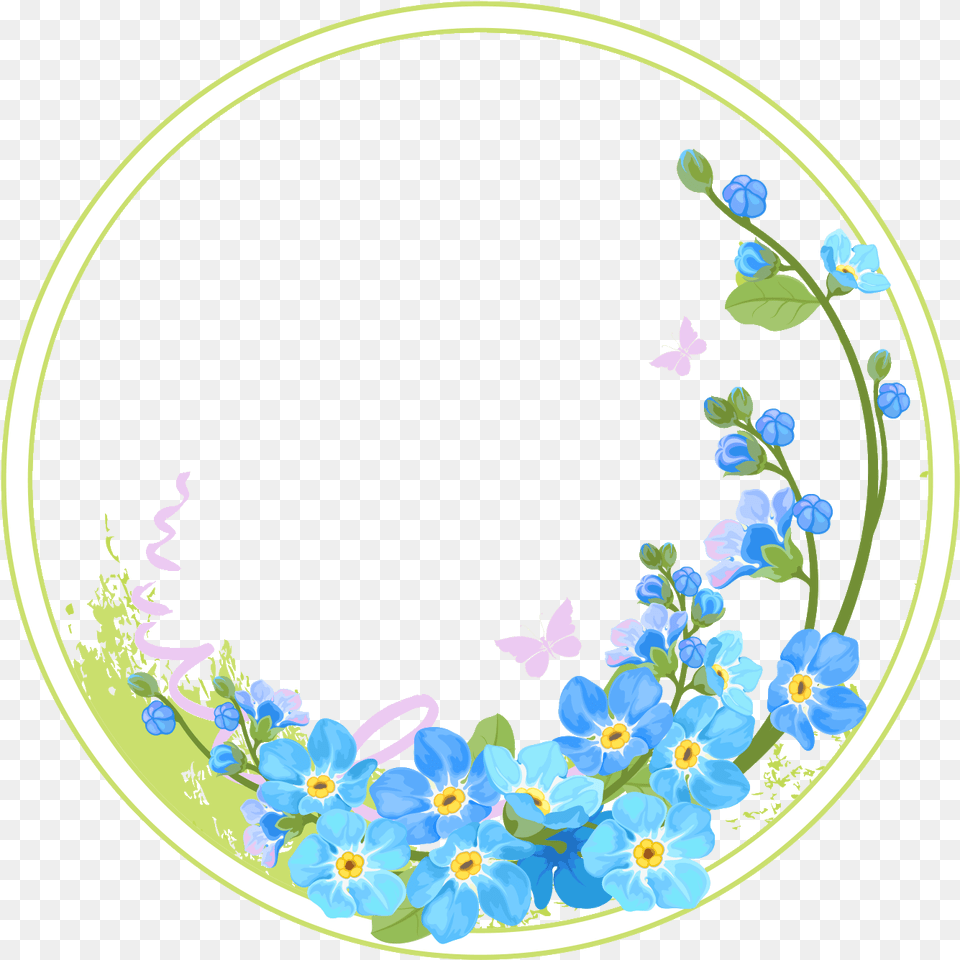 Frame Vector Pink Floral Background Circle Border Floral, Pattern, Art, Floral Design, Graphics Free Png