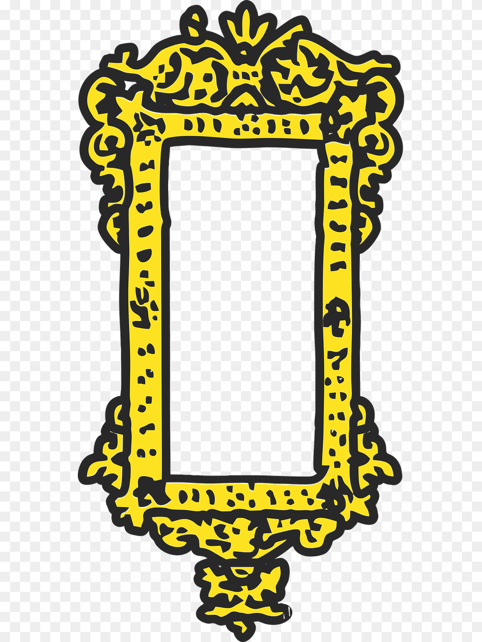 Frame Vintage Retro Photo Vector Graphics, Mirror Free Png