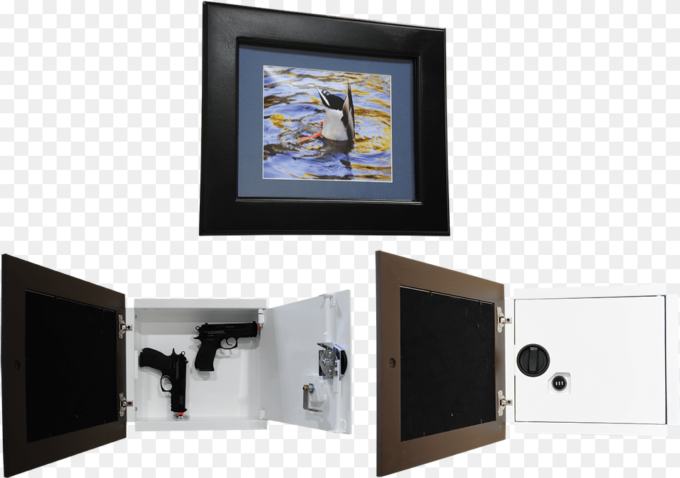 Frame Wall Safe, Firearm, Weapon, Animal, Bird Free Png Download