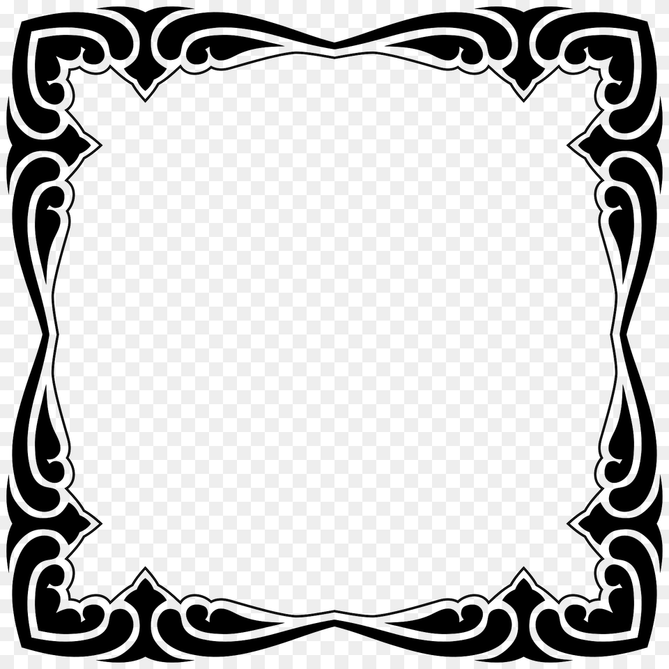 Frame With Decorated Edges, Blackboard Free Png Download