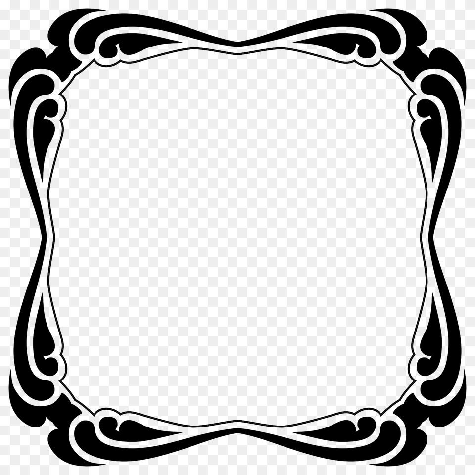 Frame With Elegant Rounded Edges Png Image