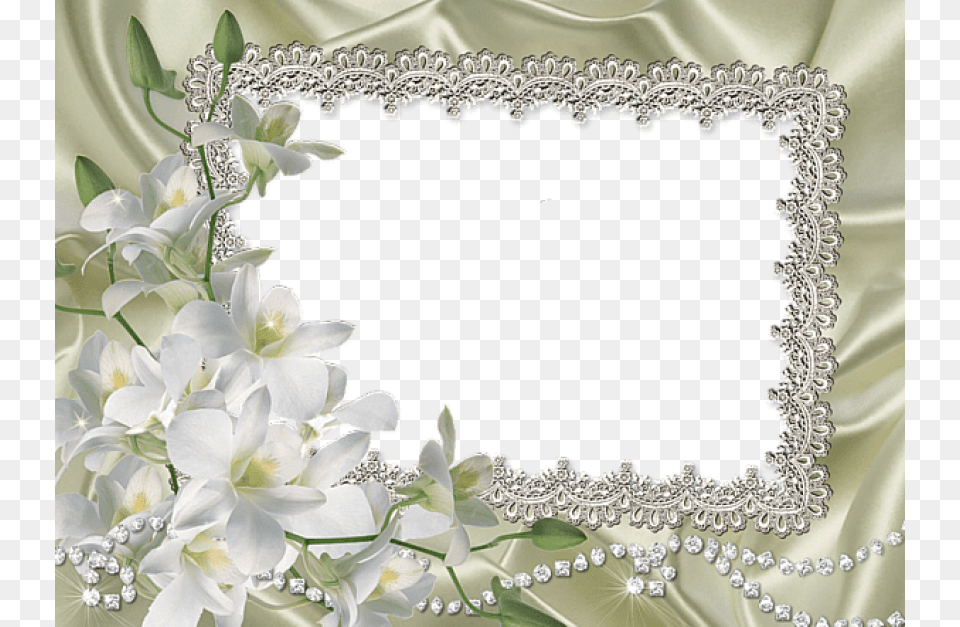 Frame With White Lilium Flowers Rame Pentru Poze Cu Flori, Plant, Flower, Flower Arrangement, Accessories Png