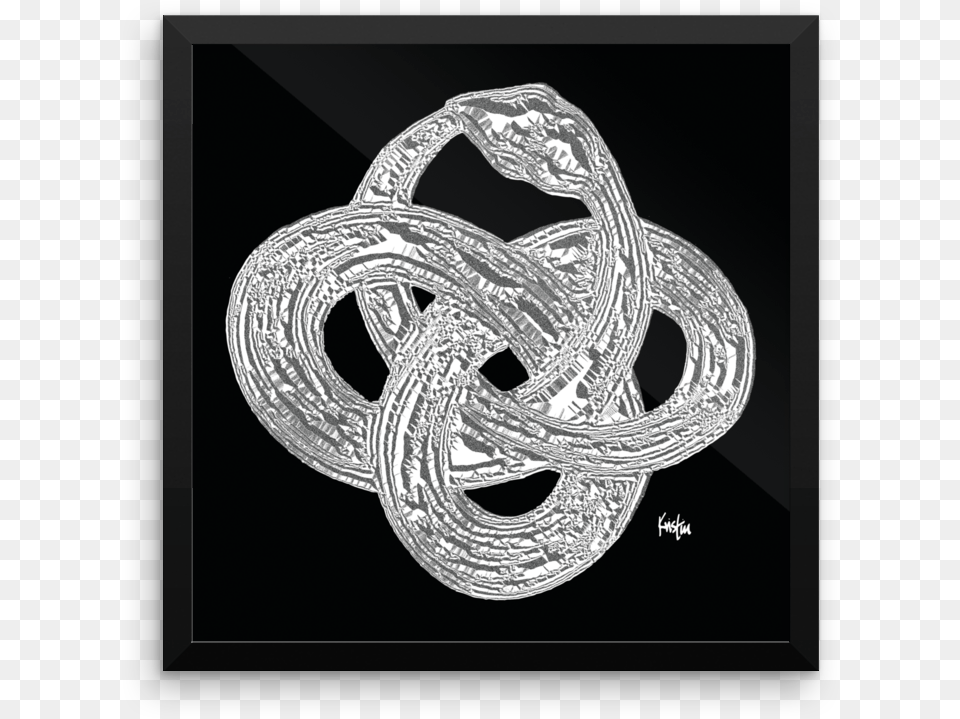 Framed Art Print Circle, Knot, Silver, Accessories, Jewelry Png
