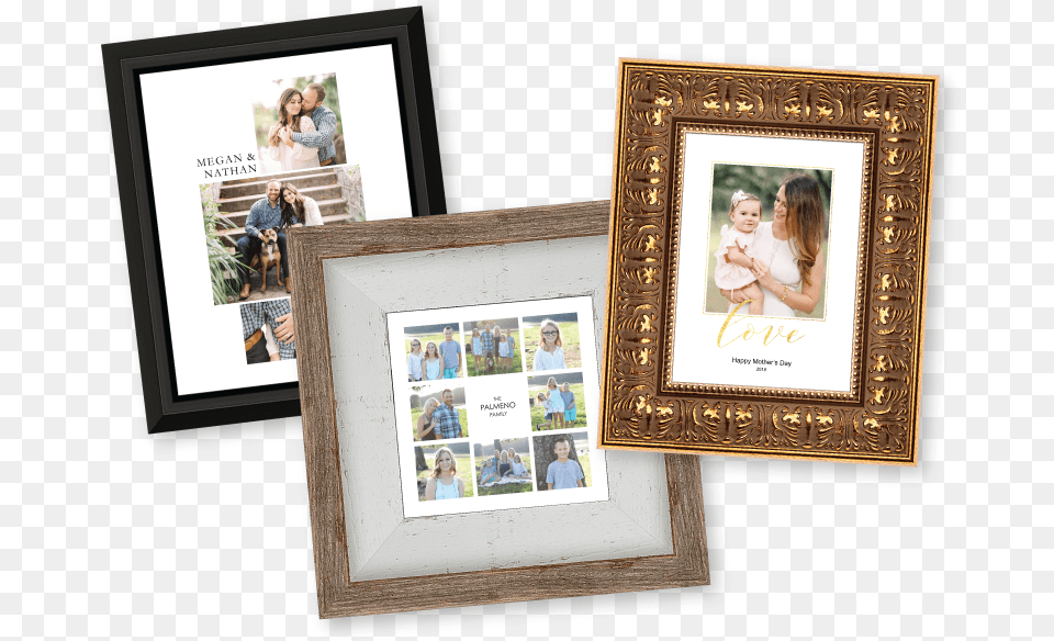 Framed Composite Collage Prints Frame Designs Printing, Art, Adult, Female, Person Png Image