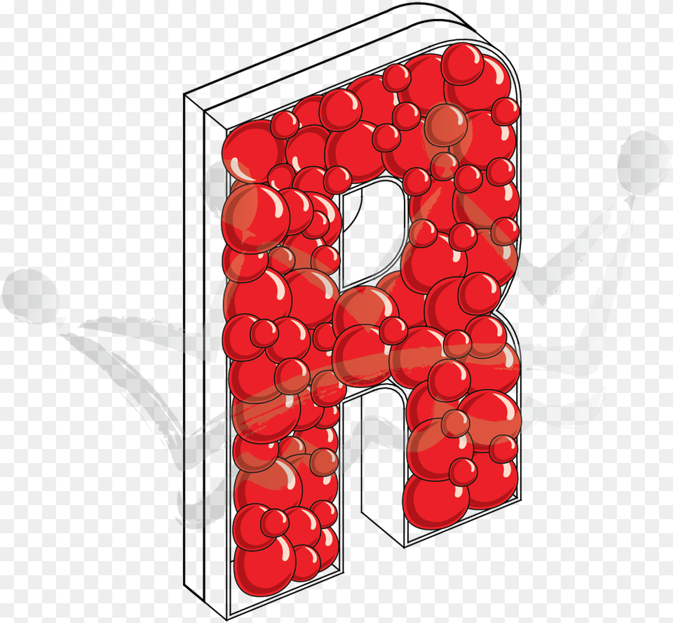 Framed Letter R, Raspberry, Produce, Plant, Berry Png Image