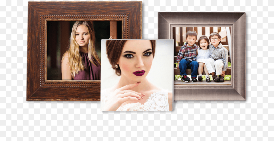 Framed Metal Prints Of A Senior Girl Bride Amp 3 Picture Frame, Art, Collage, Person, Male Free Png
