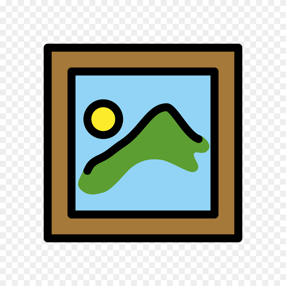 Framed Picture Emoji Clipart, Art Png Image
