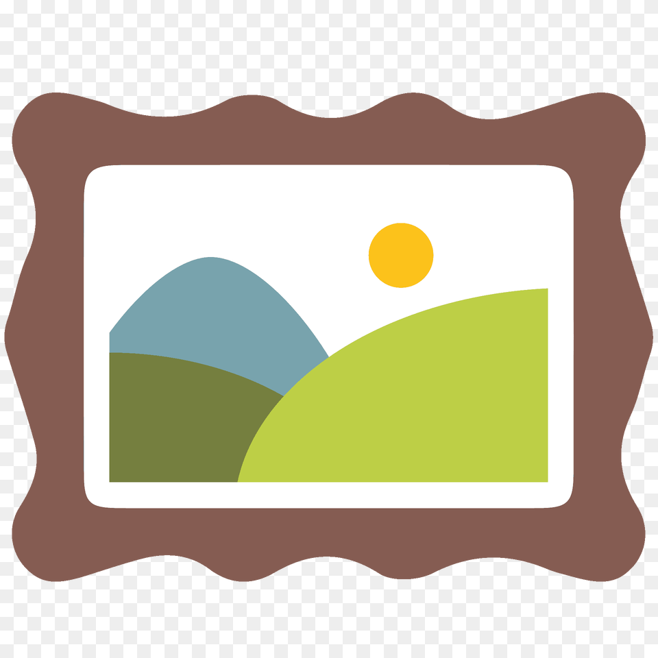 Framed Picture Emoji Clipart, Art, Outdoors, Graphics, Nature Free Png Download