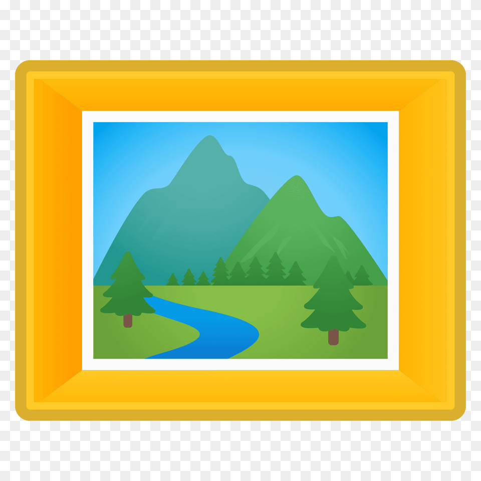 Framed Picture Emoji Clipart, Outdoors, Nature, Art, Painting Png