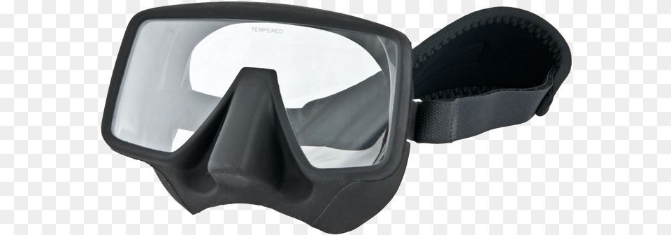 Frameless Single Lens Diving Masks In Black Silicone, Accessories, Goggles Free Png Download
