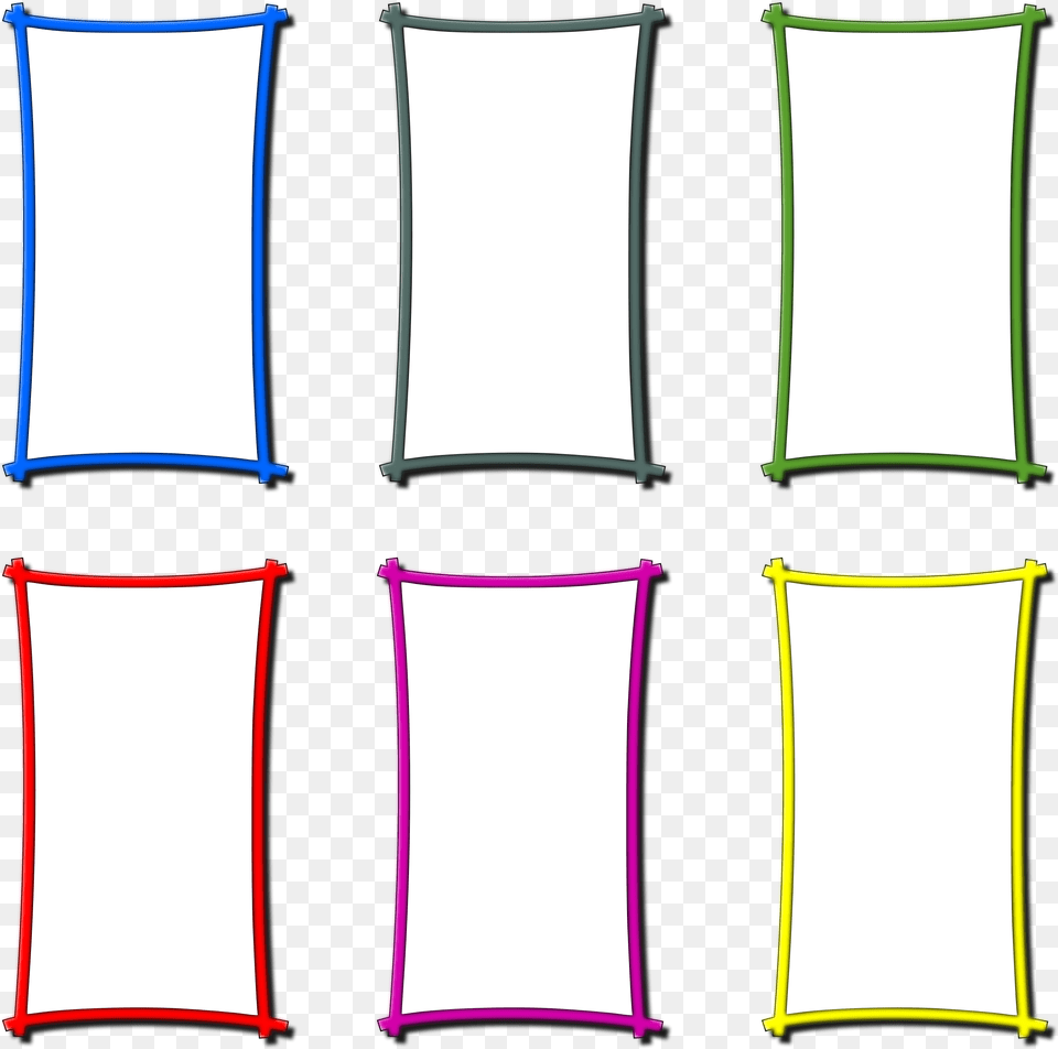 Frames Clipart Colorful Colored Frame Clipart, Electronics, Screen, Text, Projection Screen Free Png