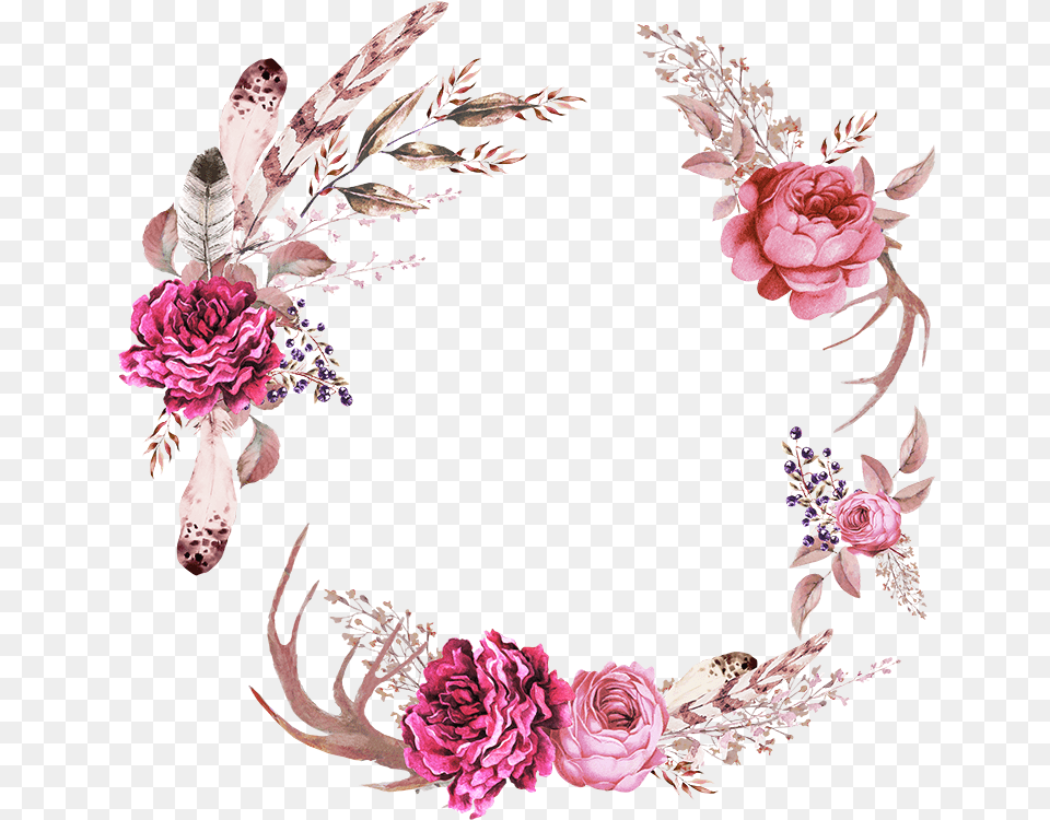 Frames Floral Em Para Baixar Braso Floral Rosa, Art, Floral Design, Graphics, Pattern Png Image