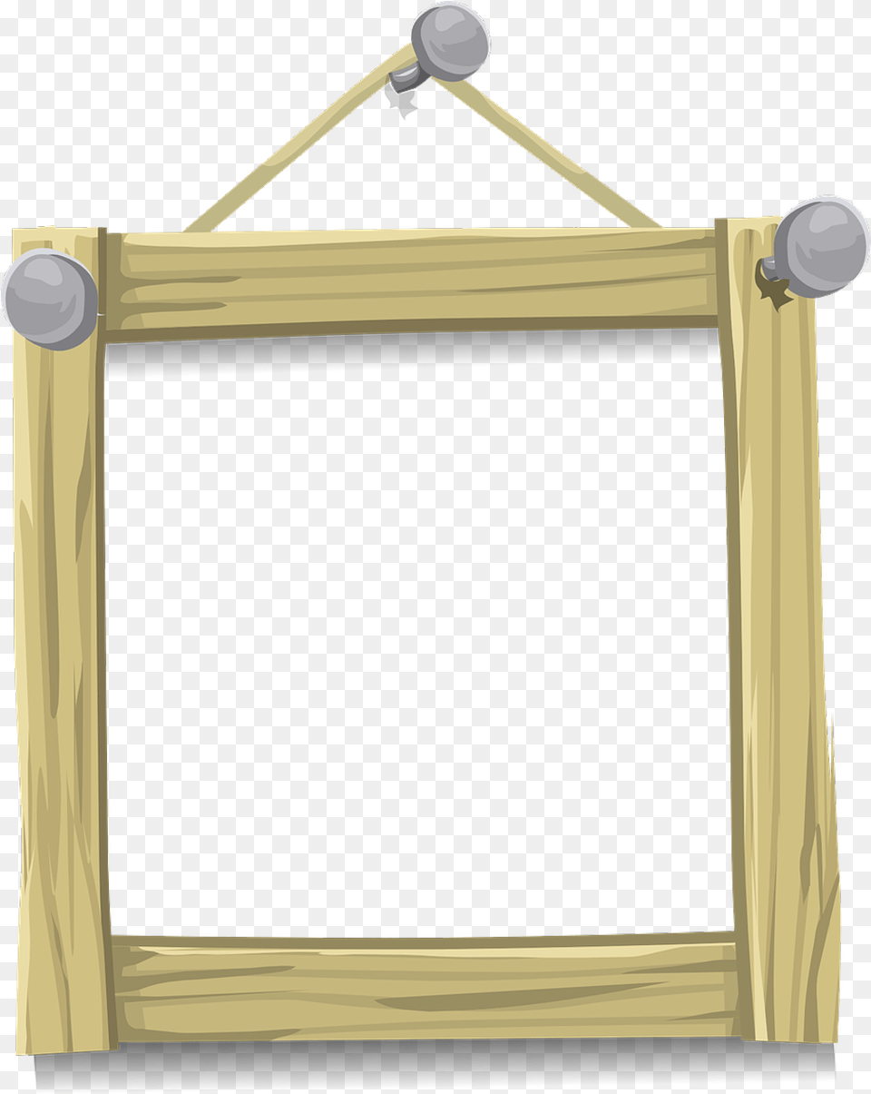 Frames Frame Wood Photo Hang Nail Hanging Frame, Mirror, Blackboard Free Png Download