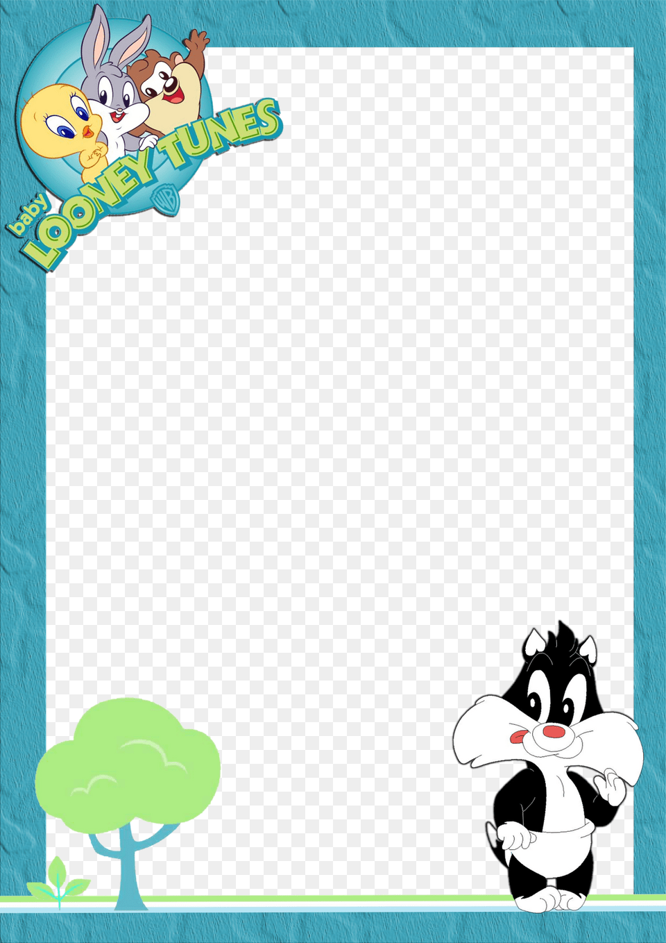 Frames Looney Tunes Baby Looney Tunes Blank Invitations, Cartoon, Person Free Png