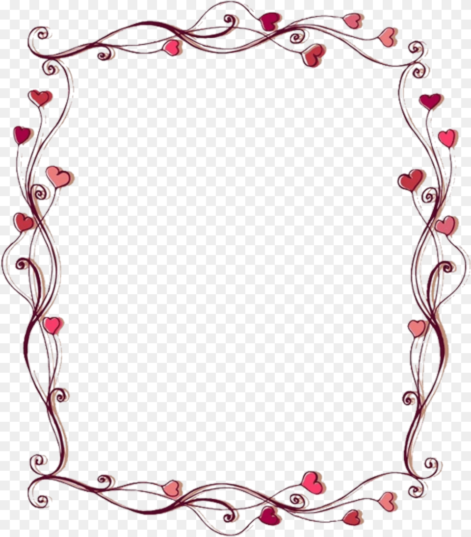 Frames Sticker Love Frame Pink, Oval, Accessories Free Png Download